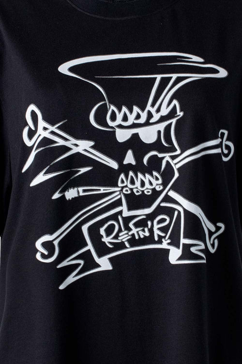 Card slide image -  CAMISETA DE SLASH NEGRA MANGA CORTA GÉNERO NEUTRO