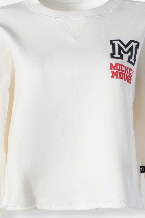 Card slide image -  BUZO DE MICKEY MOUSE MARFIL CERRADO PARA MUJER