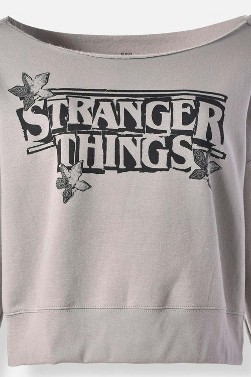 Card slide image -  BUZO DE STRANGER THINGS CERRADO GRIS PARA MUJER